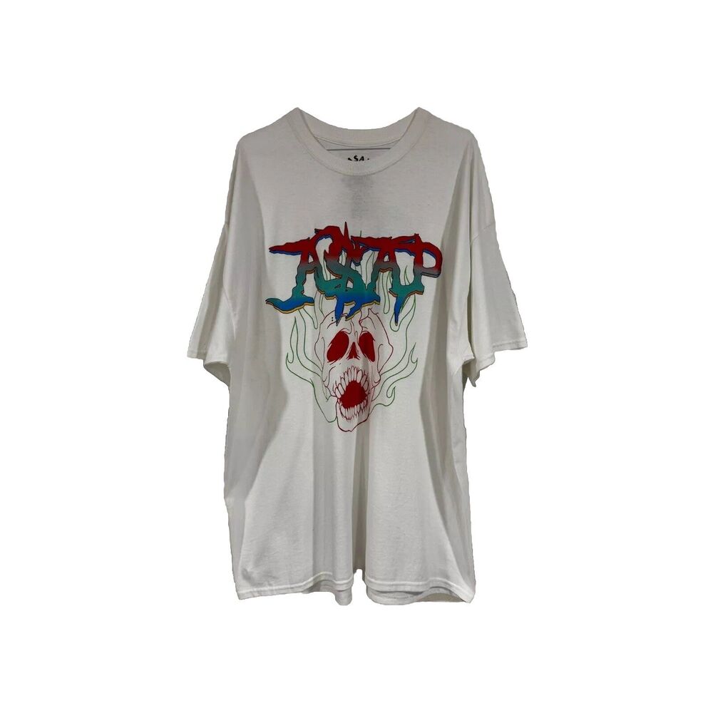 Asap Rocky Asap Ferg Asap Worldwide Skull Anarchy Mens Shirt Asap Asap Yams XXL
